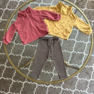Zara Pants & Baby Gap Mocknecks - size 12-18 months
